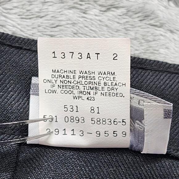 NEW Vintage Levi's Bend Over Pants Womens 22W Black High Rise Tapered Stretch - Picture 7 of 12